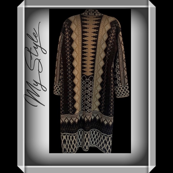 Max Studio Long cardigan sweater - Picture 2 of 2
